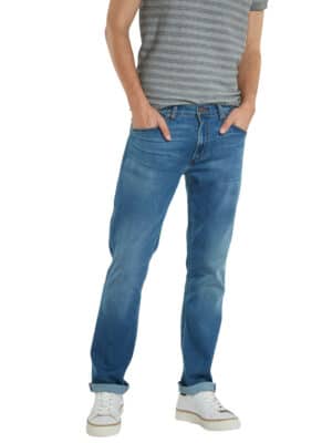 Wrangler Herren Jeans Greensboro - Regular Fit - Blau - Bright Stroke