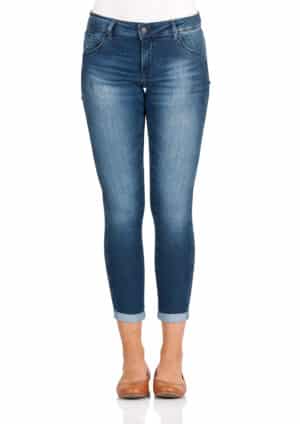 Mavi Damen Jeans Lexy - Super Skinny Fit - Blau - Mid Brushed Glam