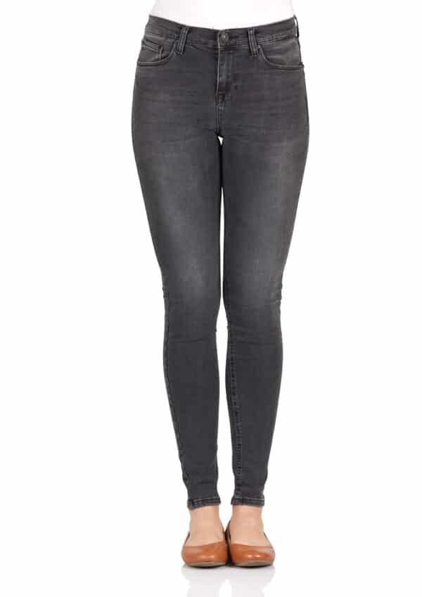 LTB Damen Jeans Amy - Skinny Fit - Grau - Enara Wash