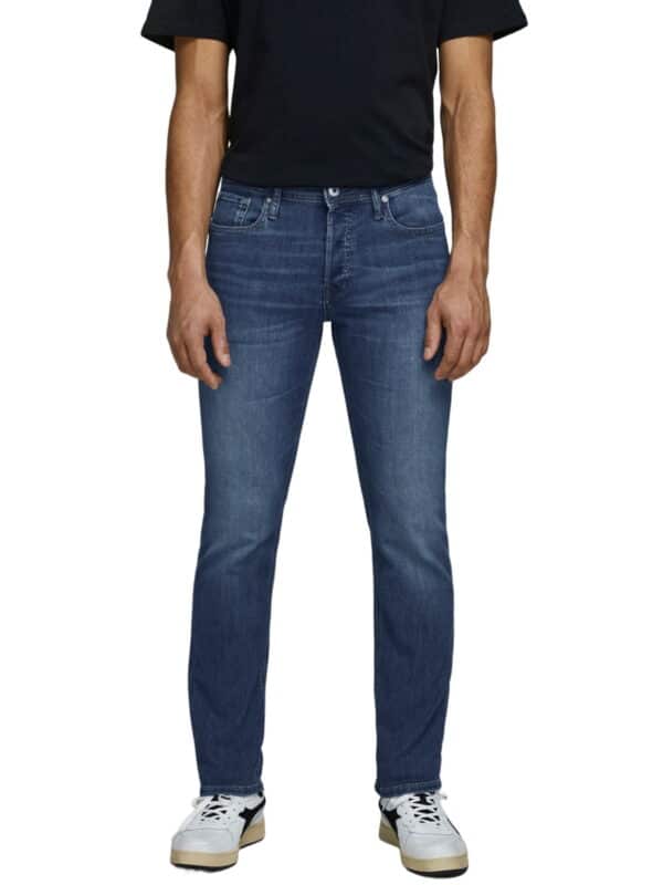 Jack & Jones Herren Jeans JJIGLENN JJORIGINAL AM 814 - Slim Fit - Blau - Blue Denim