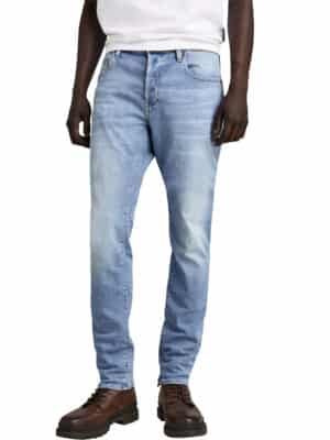 G-Star Herren Jeans 3301 Slim Fit - Blau - Light Indigo Aged