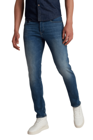 G-Star Herren Jeans 3301 Slim Fit - Blau - Vintage Medium Aged