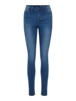 Noisy May Damen Jeans NMCALLIE HW SKINNY JEANS VI021MB - Skinny Fit - Blau