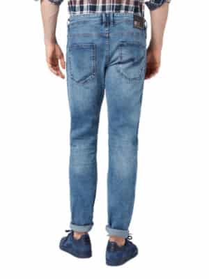 Tom Tailor Denim Herren Jeans Piers - Super Slim Fit - Blau - Light Stone Wash Denim