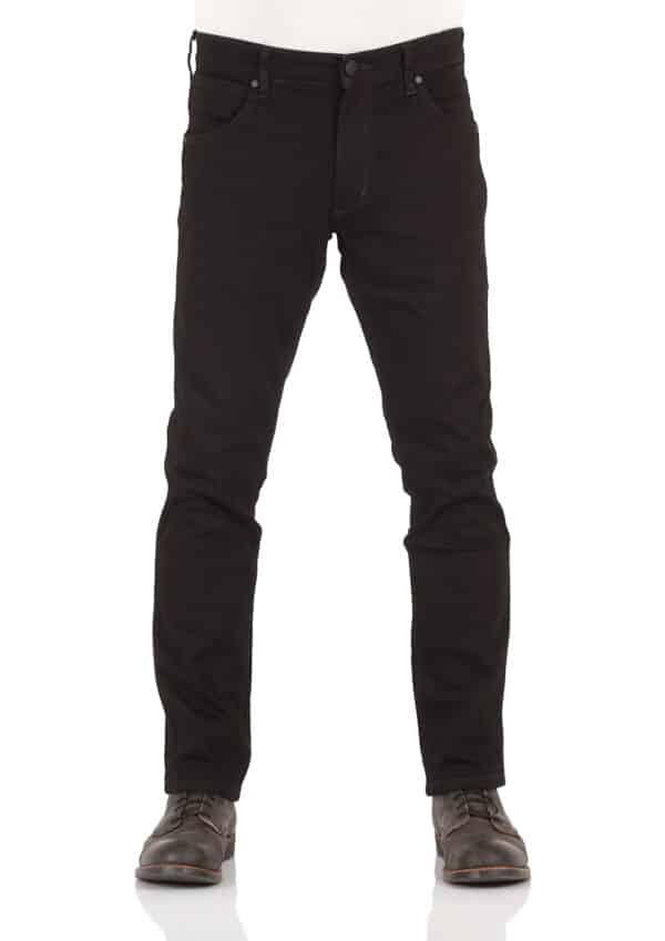 Wrangler Herren Jeans Greensboro - Regular Fit - Schwarz - Black Valley