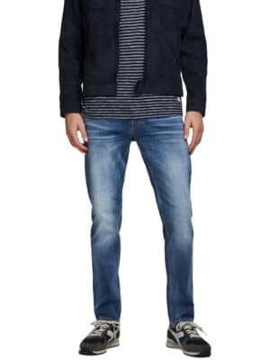 Jack & Jones Herren Jeans JJIMIKE JJORIGINAL JOS 411 - Comfort Fit - Blau - Blue Denim