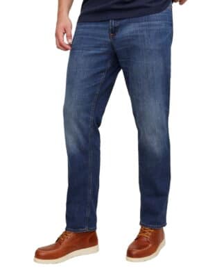 Jack & Jones Herren Jeans JJITIM JJORIGINAL AM 814 - Slim Fit - Blau - Blue Denim Plussize