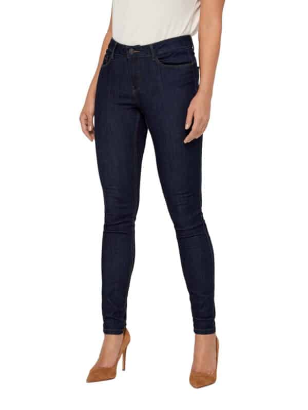 Vero Moda Damen Jeans VMSEVEN NW S SHAPE UP JEANS VI500 - Skinny Fit - Blau - Dark Blue Denim