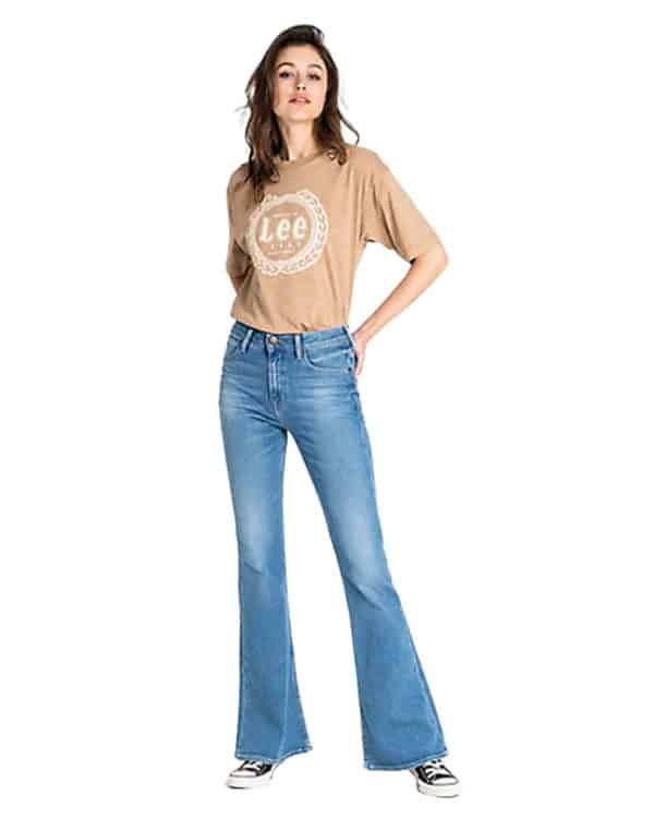 Lee Damen Jeans Breese - Bootcut - Blau - Jaded