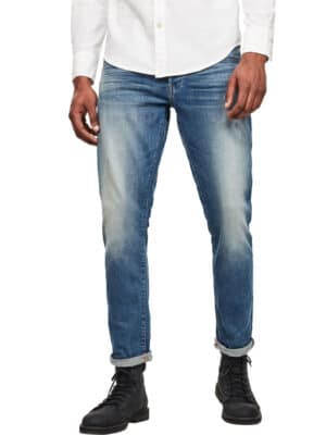 G-Star Herren Jeans 3301 Tapered Fit - Blau - Vintage Azure