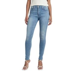 G-Star Damen Jeans 3301 High Skinny Fit - Blau - Light Indigo Aged