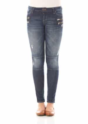 Please Damen Jeans P99F-LAV1128 - Skinny Fit - Blau - Dark Blue Denim