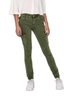 Only Damen Cargo Jeans ONLMISSOURI REG ANK LIFE - Slim Fit