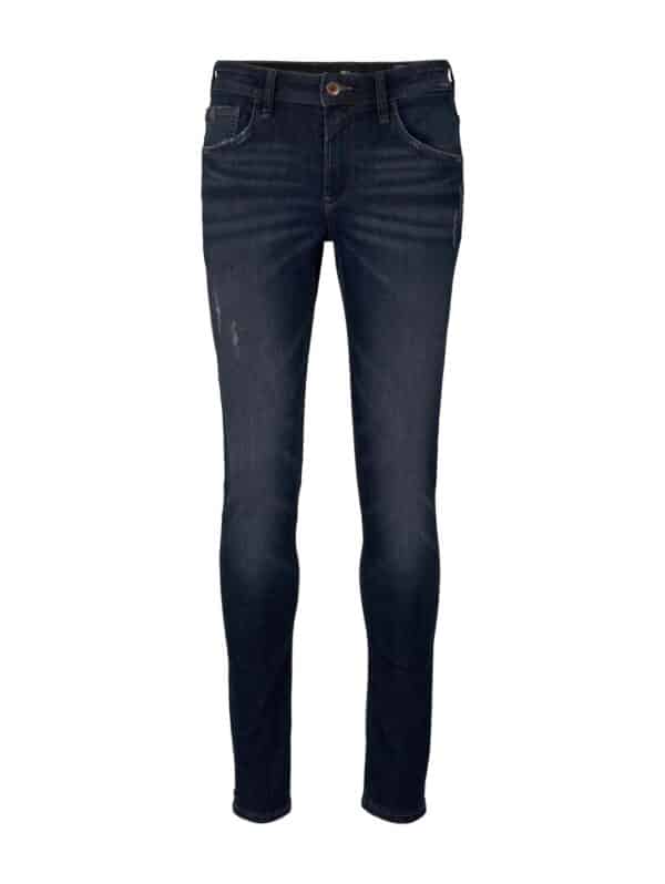 Tom Tailor Denim Herren Jeans Culver - Skinny Fit - Blau - Used Dark Stone Blue