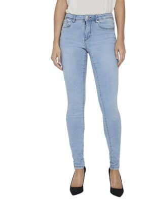 Vero Moda Damen Jeans VMTANYA - Skinny Fit - Blau - Light Blue Denim