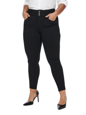 Carmakoma by Only Damen Jeans CARANNA - Skinny Fit - Schwarz - Black - Plus Size