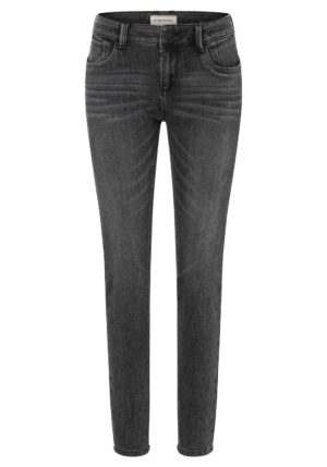 TIMEZONE Damen Jeans Tight SanyaTZ - Tight Fit - Grau - Rough Grey Wash