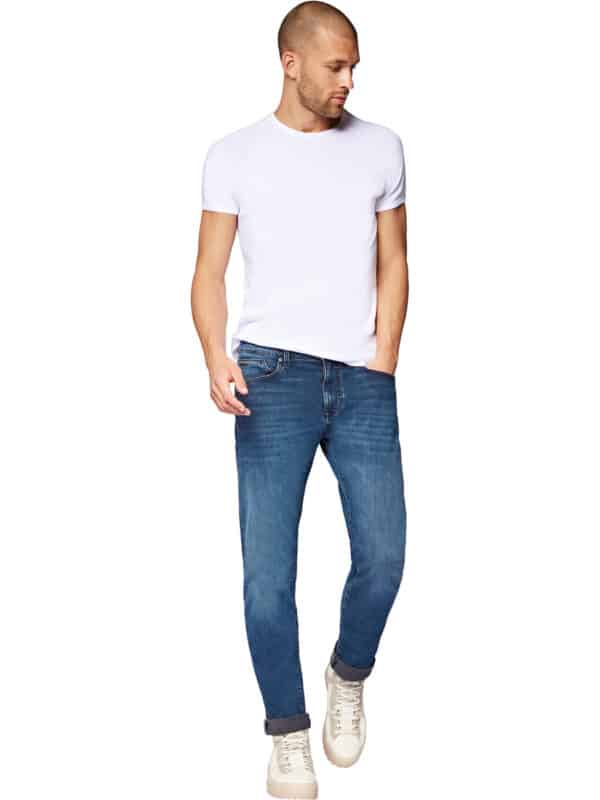 Mavi Herren Jeans Yves - Skinny Fit - Blau - Ink Brushed Ultra Move