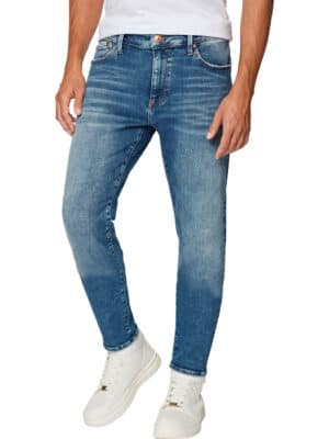 Mavi Herren Jeans Chris - Tapered Fit - Blau - Dark Random Ultra Move