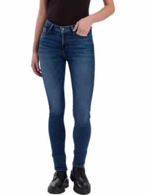 Cross Jeans Damen Jeans Alan - Skinny Fit - Blau - Ocean Blue