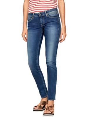 Pepe Jeans Damen Jeans SOHO - Skinny Fit - Blau - Blue Denim