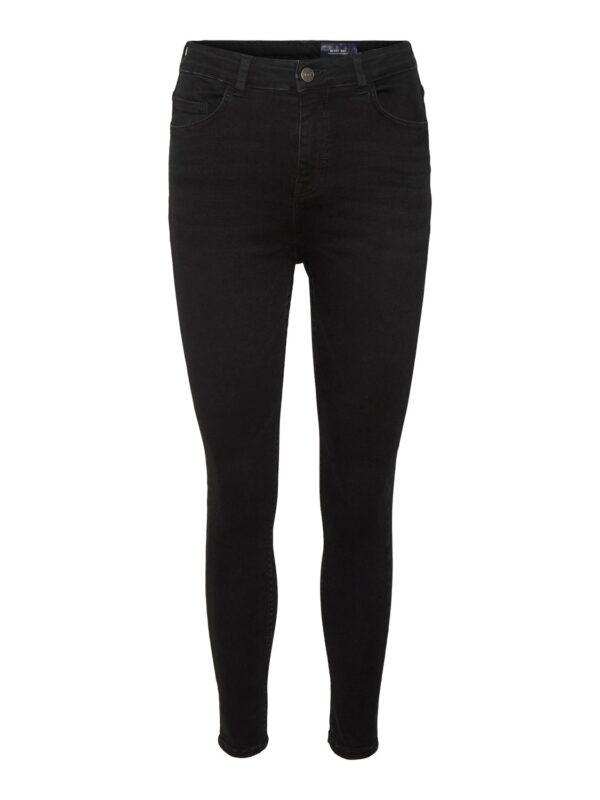 Noisy May Damen Jeans NMBUDDY Skinny Fit Schwarz - Black Denim