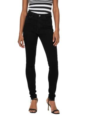 Only Damen Jeans ONLICONIC Skinny Fit - Schwarz - Black Denim W25-W33 Collmax®