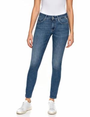 Replay Damen Jeans NEW LUZ - Skinny Fit - Blau- Medium Blue