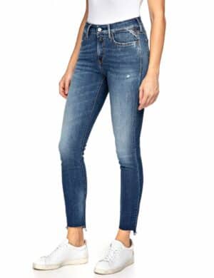 Replay Damen Jeans LUZIEN - Skinny Fit - Blau - Medium Blue