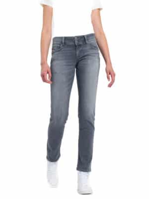 Cross Jeans Damen Jeans LOIE - Regular Fit - Grau - Grey Used