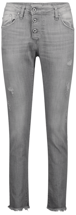 Please Damen Jeans P 78F_WW6PPB-P2B0 - Boyfriend - Grau - Grigio Denim Superstretch