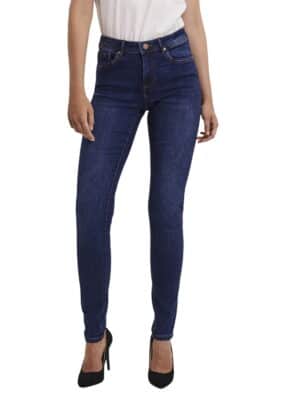 Vero Moda Damen Jeans VMTANYA VI3144 - Skinny Fit - Blau - Dark Blue Denim