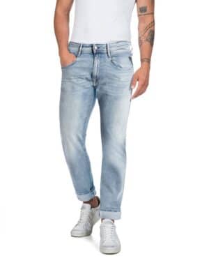 Replay Herren Jeans ANBASS - Slim Fit - Blau - Light Blue Denim