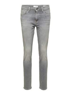 Selected Homme Herren Jeans SLH175-SLIMLEON 31603 - Slim Fit - Grau - Light Grey Denim