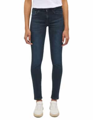 Mustang Damen Jeans SHELBY Slim Fit - Blau - Dark Blue Denim