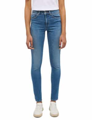 Mustang Damen Jeans SHELBY Slim Fit - Blau - Light Blue Denim