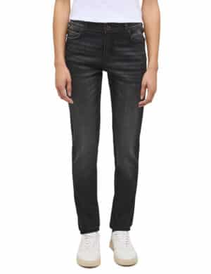 Mustang Damen Jeans CROSBY Relaxed Slim Fit - Schwarz - Black Denim