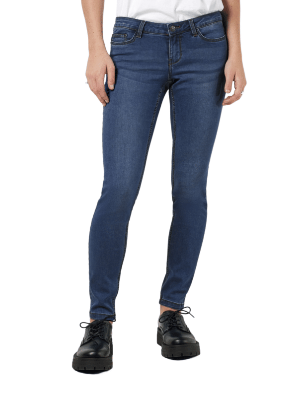 Noisy May Damen Jeans NMBILLIE VI021MB Skinny Fit Blau -Medium Blue Denim