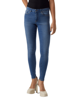 Vero Moda Damen Jeans VMALIA VI3292 - Slim Fit - Blau - Medium Blue Denim