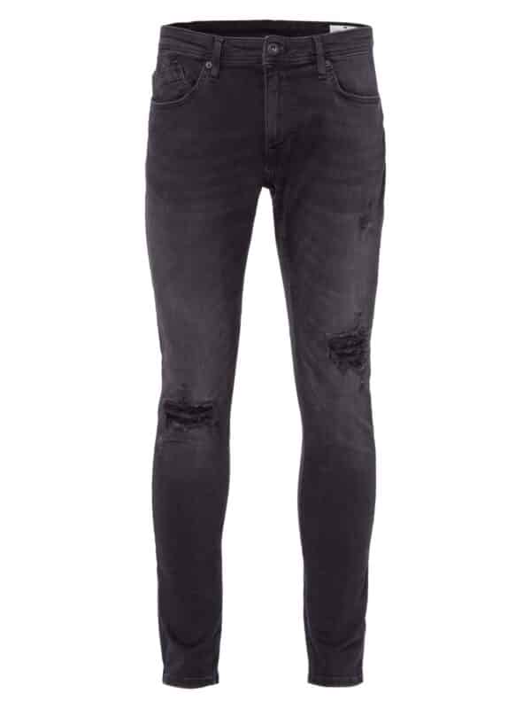 Cross Jeans Herren Jeans JIMI - Slim Tapered Fit - Schwarz - Black Used