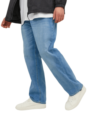 Jack & Jones Herren Jeans JJIMIKE JJORIGINAL AM 783 Plussize - Relaxed Fit - Blau - Blue Denim