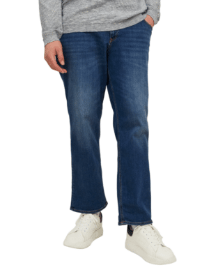 Jack & Jones Herren Jeans JJIMIKE JJORIGINAL AM 782 Plussize - Relaxed Fit - Blau - Blue Denim