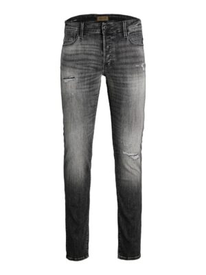 Jack & Jones Herren Jeans JJIGLENN JJBLAIR GE 302 - Slim Fit - Schwarz - Black Denim