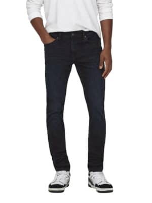 Only & Sons Herren Jeans ONSLOOM SLIM 6921 - Slim Fit - Blau - Blue Black Denim