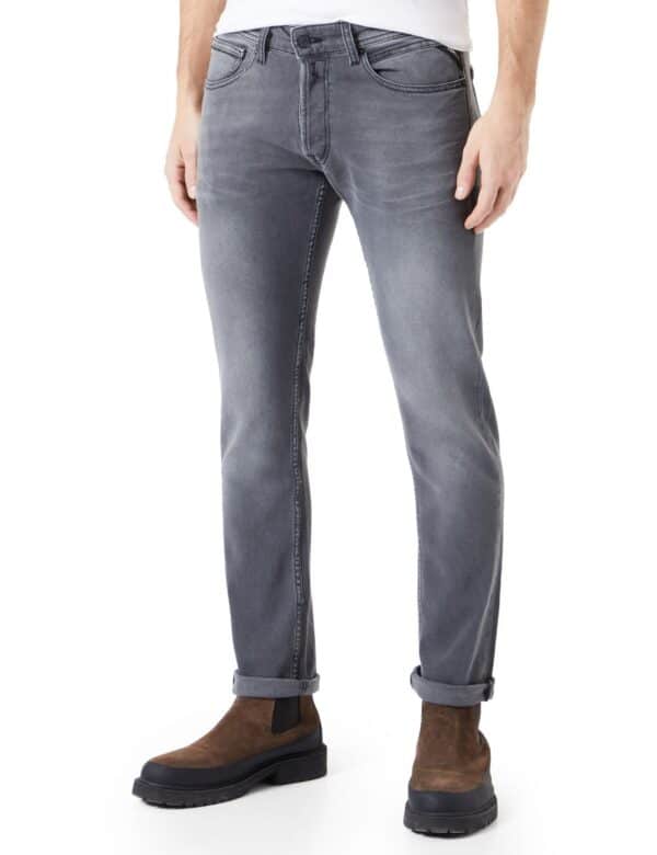 Replay Herren Jeans GROVER Straight Fit - Slim Leg - Grau - Medium Grey Denim