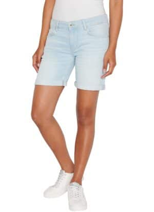 Pepe Jeans Damen Short SLIM SHORT MW - Slim Fit - Blau- Light Blue Denim