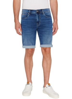 Pepe Jeans Herren Jeans Short SLIM GYMDIGO SHORT - Slim Fit - Blau - Mid Blue Denim