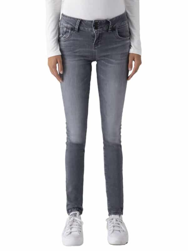 Damen Jeans MOLLY M Super Slim Fit - Grau - Grey Fall Undamaged Wash