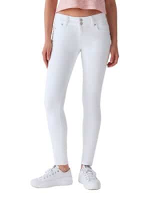 LTB Damen Jeans MOLLY M Super Slim Fit - Weiss - White